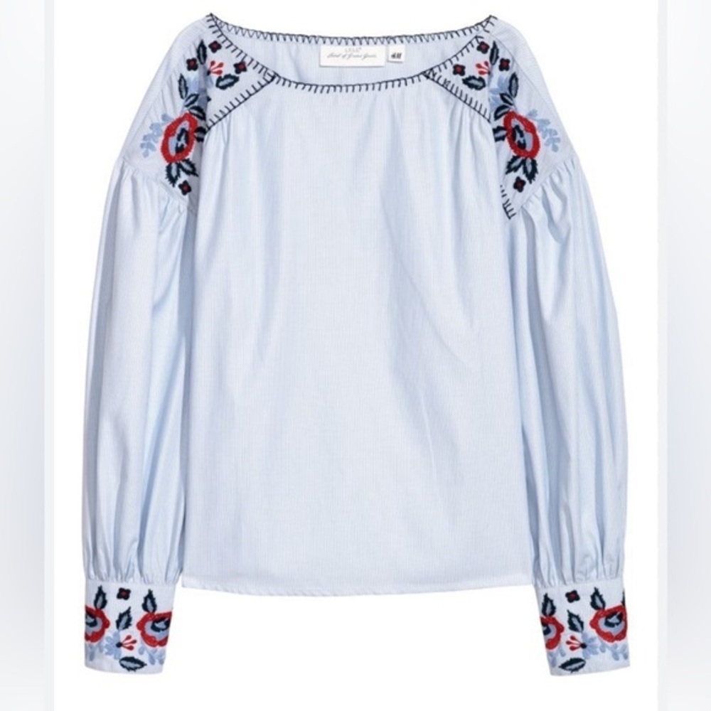 H&M Blouse with embroidery